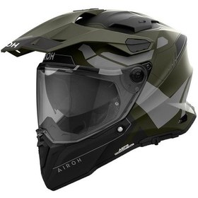Resim Airoh Commander 2 Reveal Military Motosiklet Kaskı Askeri Yeşil 