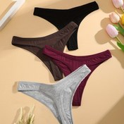 Resim 4 adet Kadın Seksi Tanga Külot 