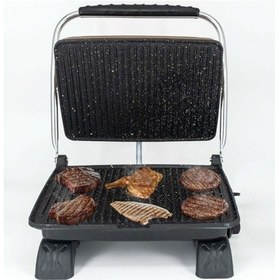 Resim Dökümix Demir Döküm Granit Turuncu 1800 Watt 4-6 Dilim Ev-sanayi-büfe Tipi Tost Makinası 