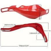 Resim Fastbuy Boatshop1 Ktm, Honda, Yamaha, Suzuki Motosiklet Dayanıklı Kırmızı El Koruyucu, Kullanıcı Dostu 