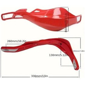 Resim Fastbuy Boatshop1 Ktm, Honda, Yamaha, Suzuki Motosiklet Dayanıklı Kırmızı El Koruyucu, Kullanıcı Dostu 