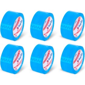 Resim Nuga 45 mm x 100 mt Mavi Koli Bandı 6 Adet 