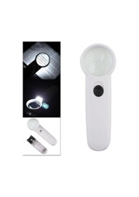 Resim 15x Çok Fonksiyonlu 2 Led Işıklı Taşınabilir El Büyüteç 