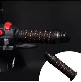 Resim Primepickings 2 Adet Siyah Motosiklet Bisiklet Gidon Bantları Anti Vibrasyon Kaymaz Dayanıklı 