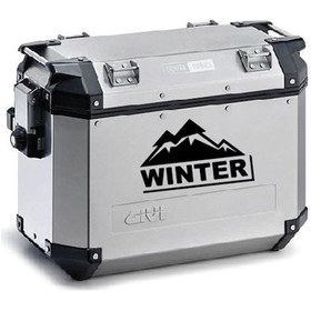 Resim Winter Desenli Motosiklet Çanta Sticker Etiket Modeli 