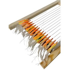 Resim Palamut Çaparisi -turuncu Slikon Beyaz Tüy 