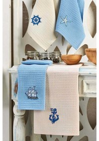 Resim 6 Parça Mutfak Kurulama Bezi 30 X 50 Cm Deniz Çok Renkli 