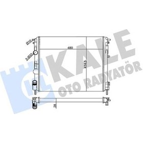 Resim Su Radyatoru Renault Kangoo 1.4 8v 02-- Ac 1.5dcı 80ps Nac / Clıo Iı 1.5dcı K9k 8200343476 