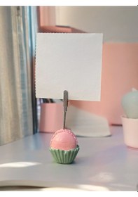Resim Makaron Temalı Fotoğraf - Not Tutucu Hediyelik Pembe 