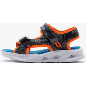 Resim Skechers Sola Glow Sandal - Aquatastic Büyük Erkek Çocuk Gri Sandalet 401672L Ccor 