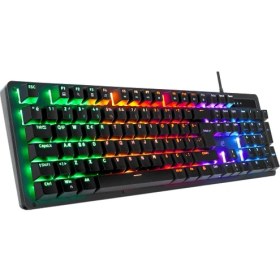 Resim Acer Emachines, EAK104, Siyah, USB Kablolu, Rgb Backlight, Red Switch, Mekanik, Türkçe Q, 104 Tuşlu, Gaming Klavye 
