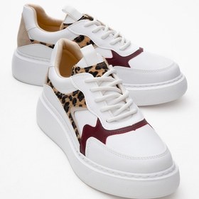 Resim Luvi Shoes Aere Beyaz Desenli Kadın Spor Ayakkabı Beyaz 