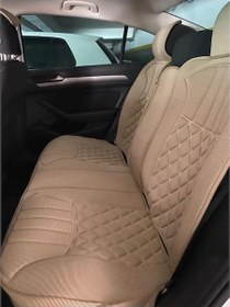 Resim Fresh Start Chevrolet Aveo Uyumlu Lüks Oto Koltuk Minderi Ön Arka 5'Li Takım Bej 