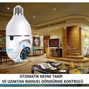 Resim Urfakent Duy Girişli 360 Dönen Wifi Kamera 