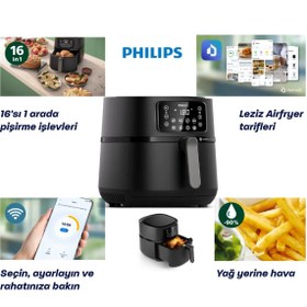 Resim Philips Airfryer 5000 Serisi XXL Connected Fritöz Siyah 