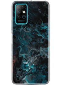 Resim Kılıfland Infınıx Note 8 Kılıf Desenli Silikon Kılıf Colorful Abstract 1384 