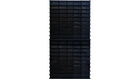 Resim 1/64 Eskitme Siyah Dikey Hobi Araba Rafı Dikey (Hot Wheels, Matcbox) 