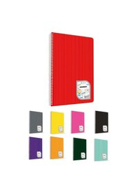 Resim Çınar Colormaxi Spiralli Defter Plastik Kapak Kareli 96 Yp A4 96/4 73005 Çok Renkli 