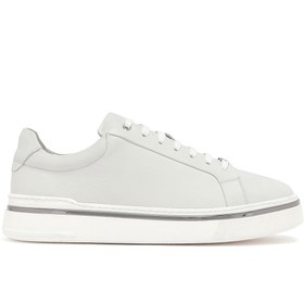Resim Derimod Erkek Beyaz Bağcıklı Deri Sneaker,Kışlık Spor Ayakkabı 25WFD654618 