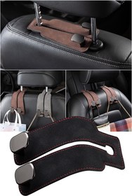 Resim TechnoStation Araç İçi Düzenleyici Askı Koltuğa Takılan Elbise Telefon Poşet Çanta Askısı Portatif Kanca 