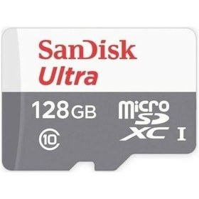 Resim Sandisk Ultra SDSQUNS-128G-GN6MN 128 GB MicroSDXC Class 10 UHS-I Hafıza Kartı 