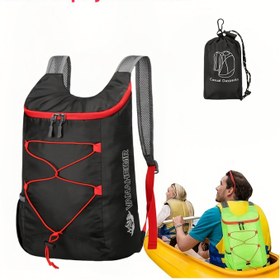 Resim 2 adet (1 Paket + 1 Depolama Çantası) Hafif Dış Mekan Bisiklet Katlanabilir Sırt Çantası, Depolama Çantası, Seyahat için Büyük Kapasiteli Yürüyüş Sırt Çantası. 