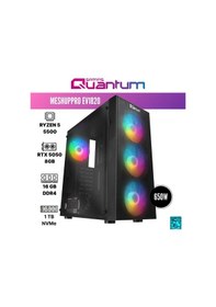 Resim Quantum Gaming Meshuppro EV1820 R5-5500 16 GB 1 TB SSD 8 GB RTX5050 Dos Masaüstü Oyun Bilgisayarı 