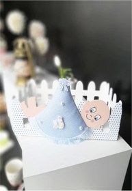 Resim Hershey Çit Sepet Mavi Kundaklı Bebek 