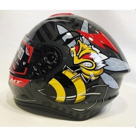 Resim Mt Targo Bee B5 Full Face Motosiklet Kaskı 65273 Kırmızı 
