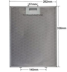 Resim Class ADV 5160 B Aspiratör Davlumbaz İçin Alüminyum Filtre 262×335 mm 