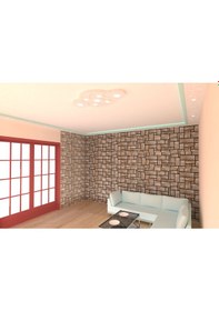 Resim Motifpiyer Tavan Led Spotlu Göbeği-44-56x95cm-yuvarlak 