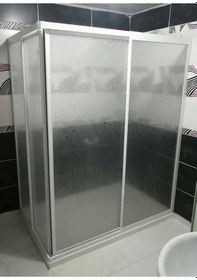 Resim Nokta Duşakabin 110 x 70 Teknesiz Mika Duşakabin Nd405 Şeffaf 