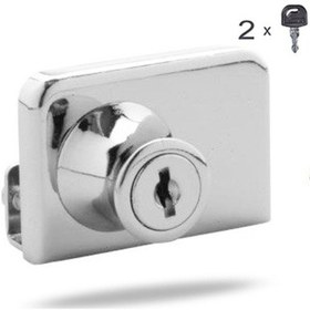 Resim 555 Canex Cam Kilidi Çift Kapaklı Dolap Kilit 