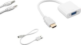 Resim SL-HVS13 Hdmı Erkek To Vga Dişi + Audio Micro Usb Çevirici 