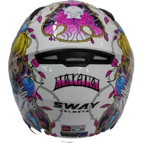 Resim Sway 815K Gloss Girl Fullface Çocuk Kaskı 