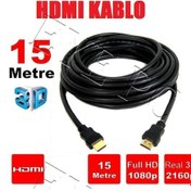 Resim 15 Metre Hdmi Kablo 15 M Görüntü Ses Aktarim Kablosu 