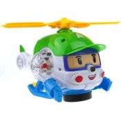 Resim Layfhex Işıklı Bebek Oyuncağı Cartoon Helikopter Pilli Işıklı Müzikli 