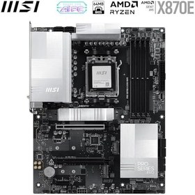 Resim MSI MB PRO X870E-S EVO WIFI AM5 DDR5 8200MHZ(OC) 3x M.2 USB 40Gbps Type-C DP HDMI 5G LAN WIFI 7 RGB ATX 