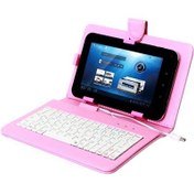 Resim Everest Kb-Tab07 Pembe 7` Mini Usb Türkçe Q Klavye + Tablet Pc Kılıfı 