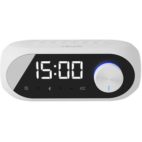 Resim Mikado MD-W7 1200mAh 5W Beyaz Bluetooth-Aux-Derece-Usb-FM (RADYO) Alarmlı Saat Speaker Speaker 