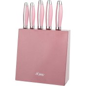 Resim Aryıldız 6 Parça Bıçak Set Pembe Saplı 