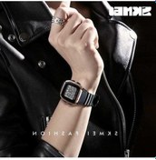 Resim Besthome1 Yeşil Skmei Erkek Spor Saatleri - Retro Moda Izle, Çok Fonksiyonlu, Geri Sayım, Su Geçirmez, Kare Chrono Kol Saatleri Yeşil 