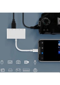 Resim Ally 5 In 1 iPhone-iPad Lightning To Audio Usb Kamera Dönüştürücü 