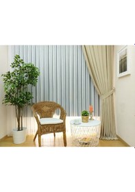 Resim Evdepo Home Bej Düz Renk Soft Fon Perde Tek Kanat Bej 