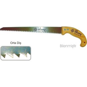 Resim Abay Orta Diş Bağ Testere 35 Cm - Ahşap Sap 