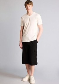 Resim DeFacto Relax Fit Sweatshirt Kumaşı Uzun Şort T4693AZ26SM Erkek 