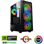Resim Xaser XSR1151 R5-7500F 32 GB 1 TB M.2 NVMe SSD 8 GB RTX5060 Free Dos Masaüstü Oyuncu Bilgisayarı 