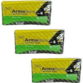 Resim Naksan Takviyeli Ince Desenli Çizgili Siyah Çanta Poşet Torba - 6 No - 60x70 Cm. - 50 Adetlik 3 Pak Diğer 