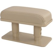 Resim Synodicmonth Bej Araba Kol Dayama Pedi Dirsek Desteği Araba Ayarlanabilir Yorgunluk Önleyici Kol Dayama Dirsek Desteği Yükseltme Pedi 