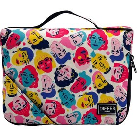 Resim Differ Studio 10'' & 11'' Inç Uyumlu Insan Desen Su Geçirmez Unisex Ipad Tablet Çantası Kılıfı 